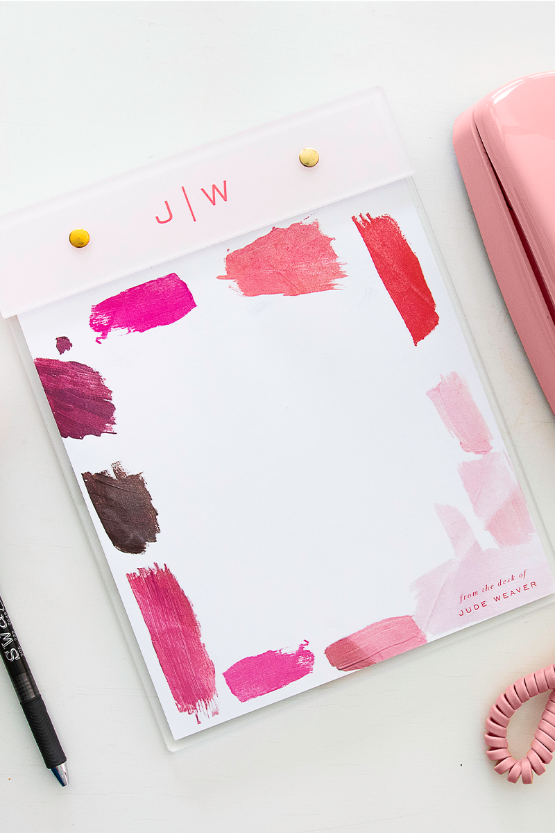 Brush Strokes Notepad