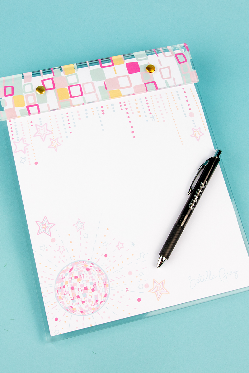 Disco Ball Notepad