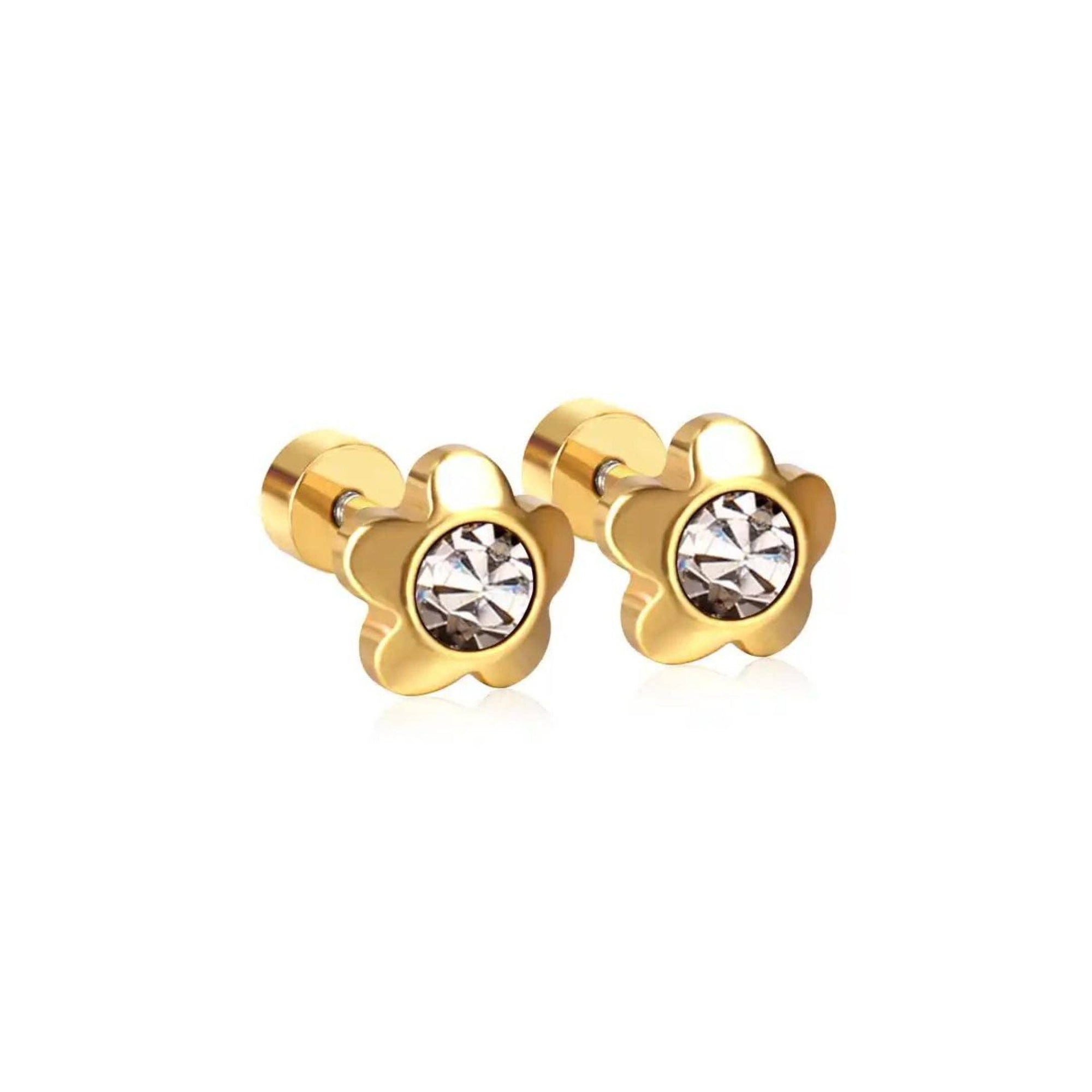 Screwback Stud - Zoey Sparkle