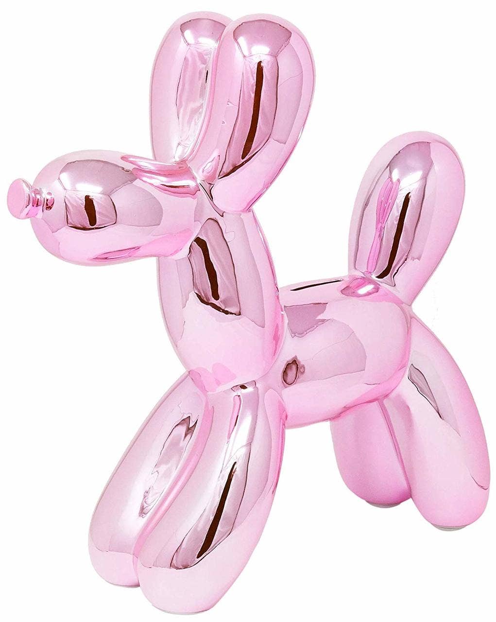 Pink Balloon Dog Bank - 12" tall