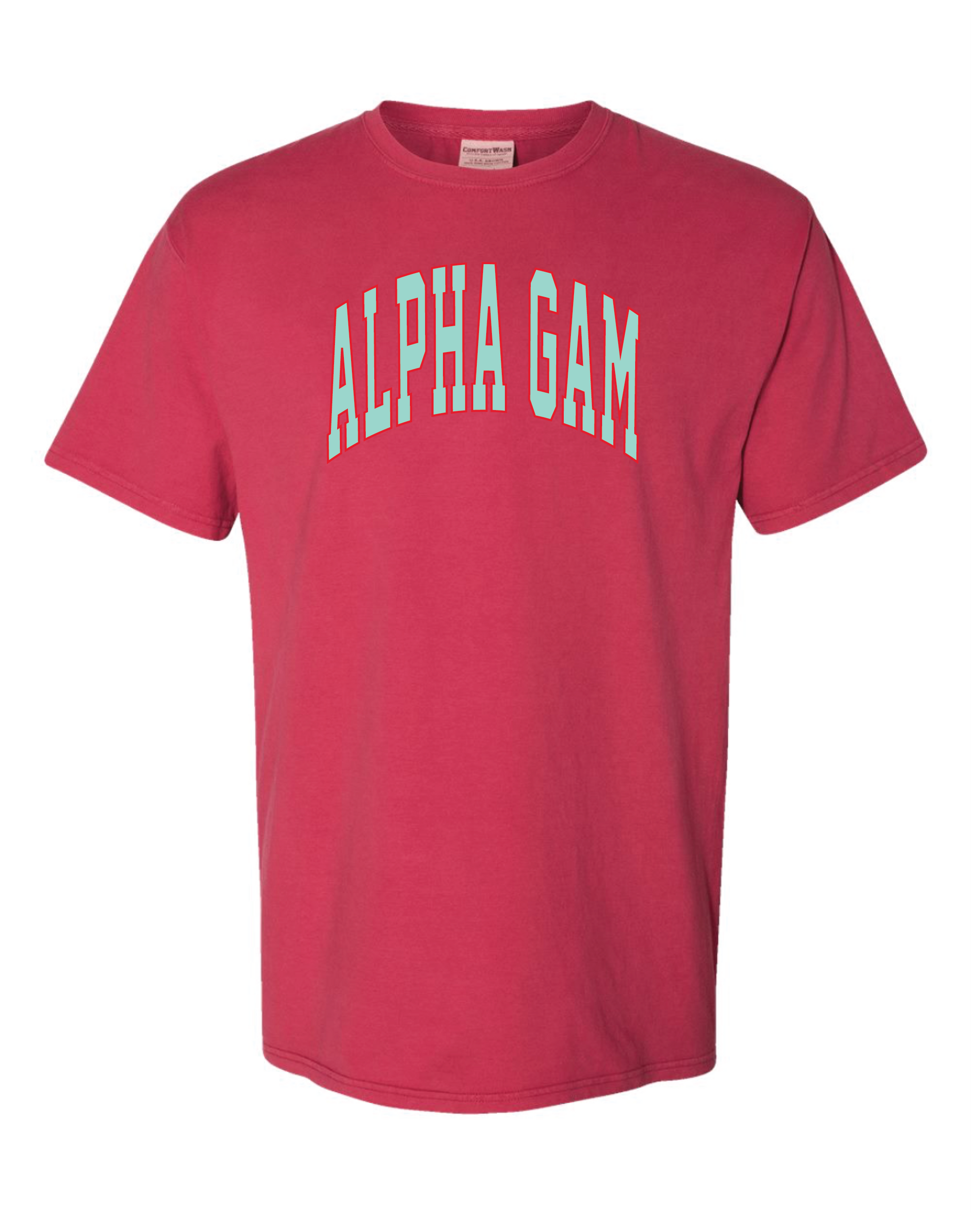 Alpha Gam Varsity Letters Tshirt