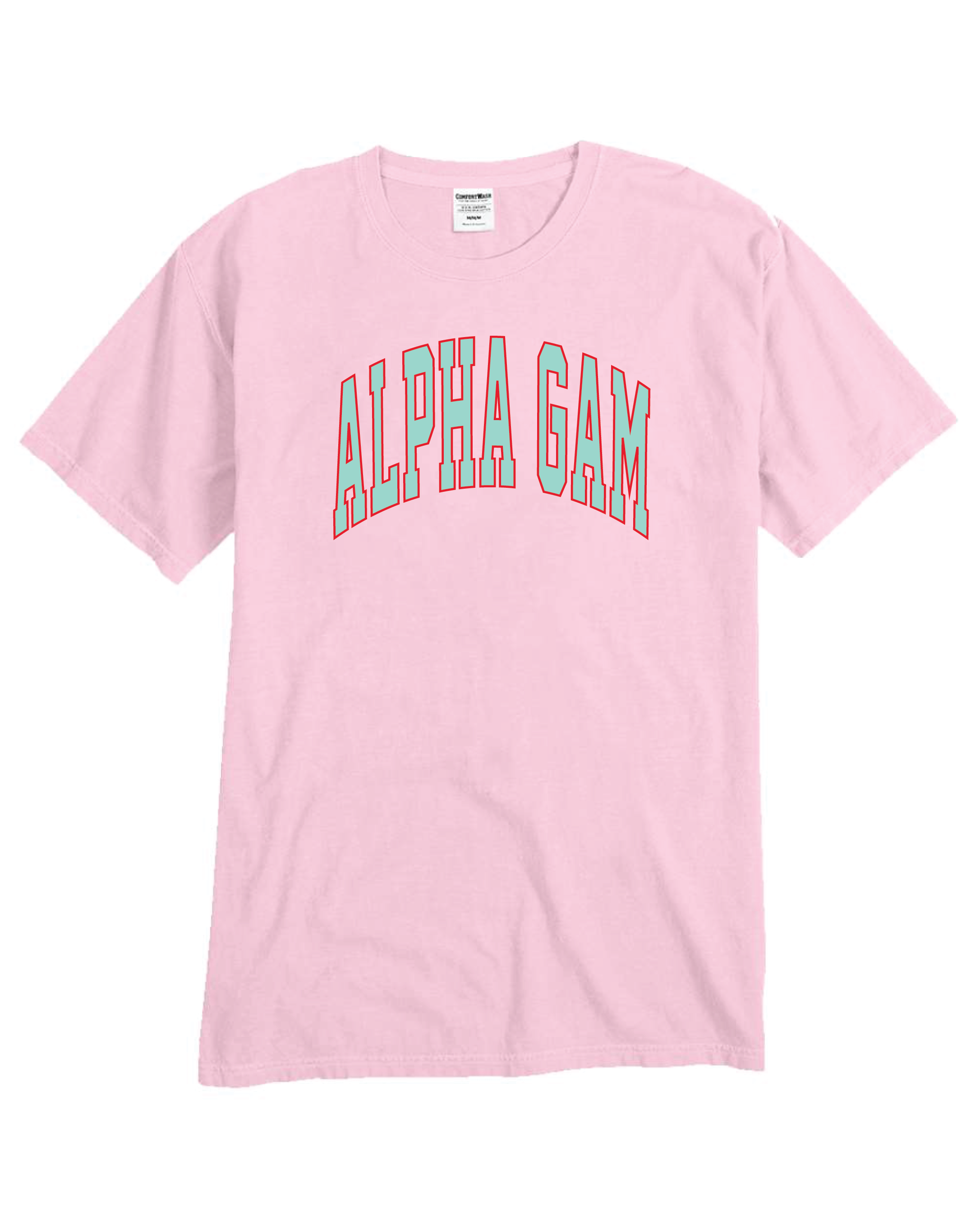 Alpha Gam Varsity Letters Tshirt