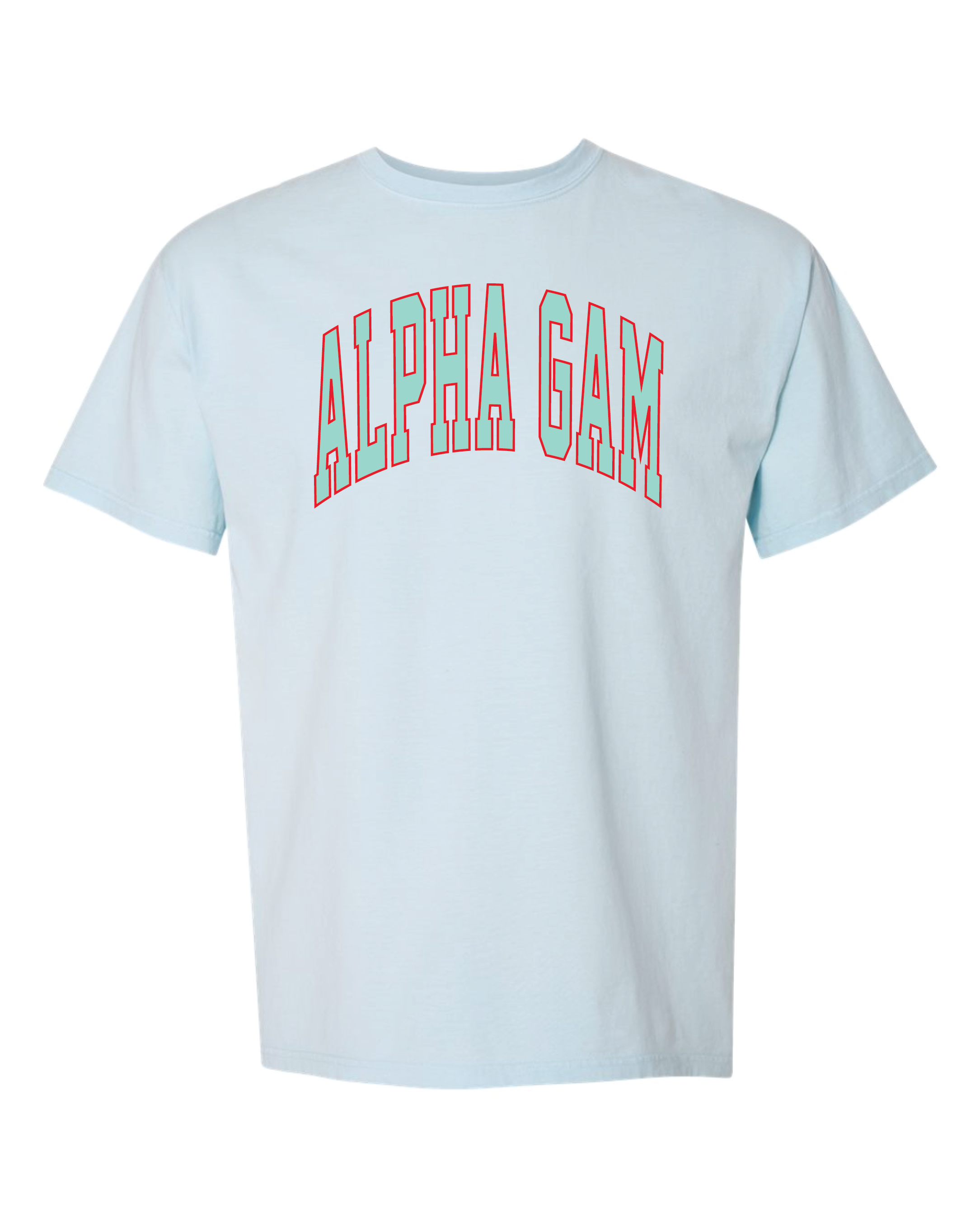 Alpha Gam Varsity Letters Tshirt