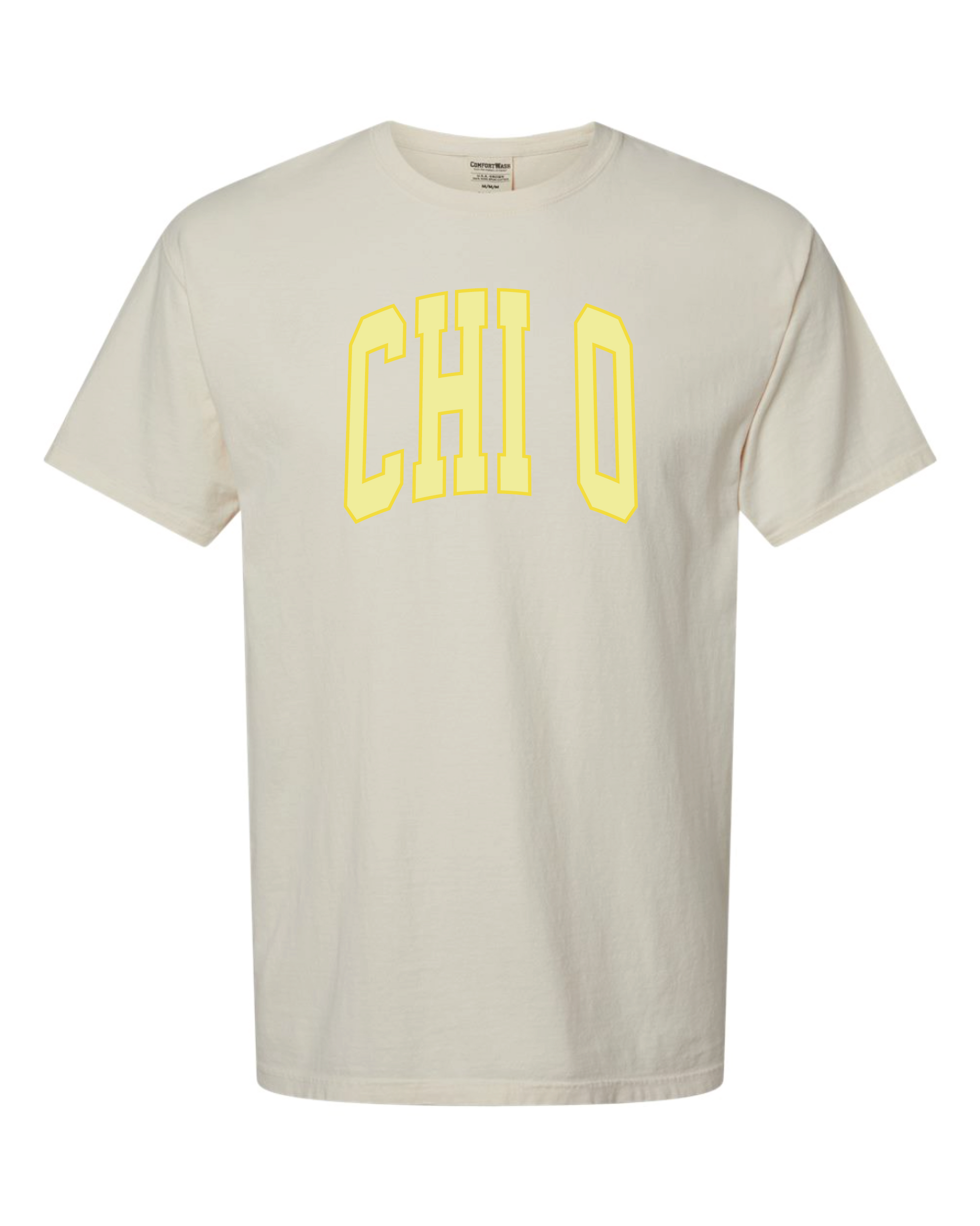 ws - Chi O Varsity Letters Tshirt (Min 6 per sorority)