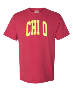 Chi O Varsity Letters Tshirt