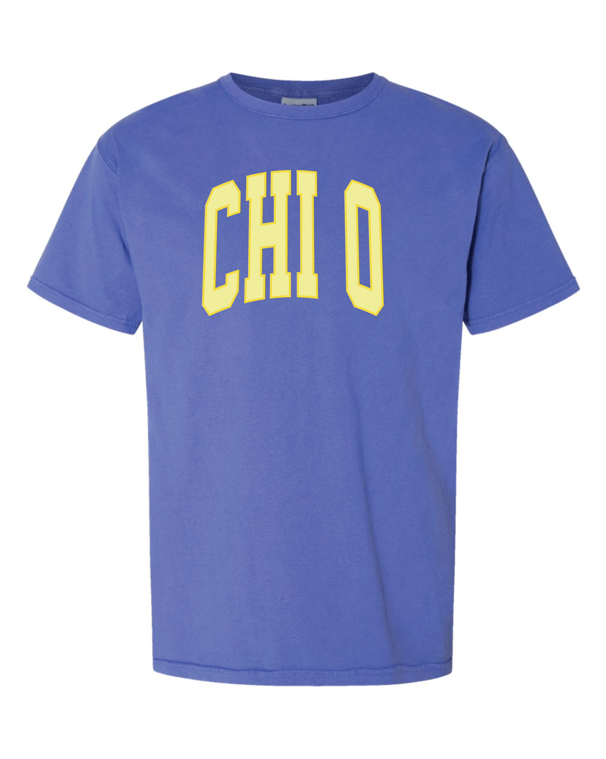 ws - Chi O Varsity Letters Tshirt (Min 6 per sorority)