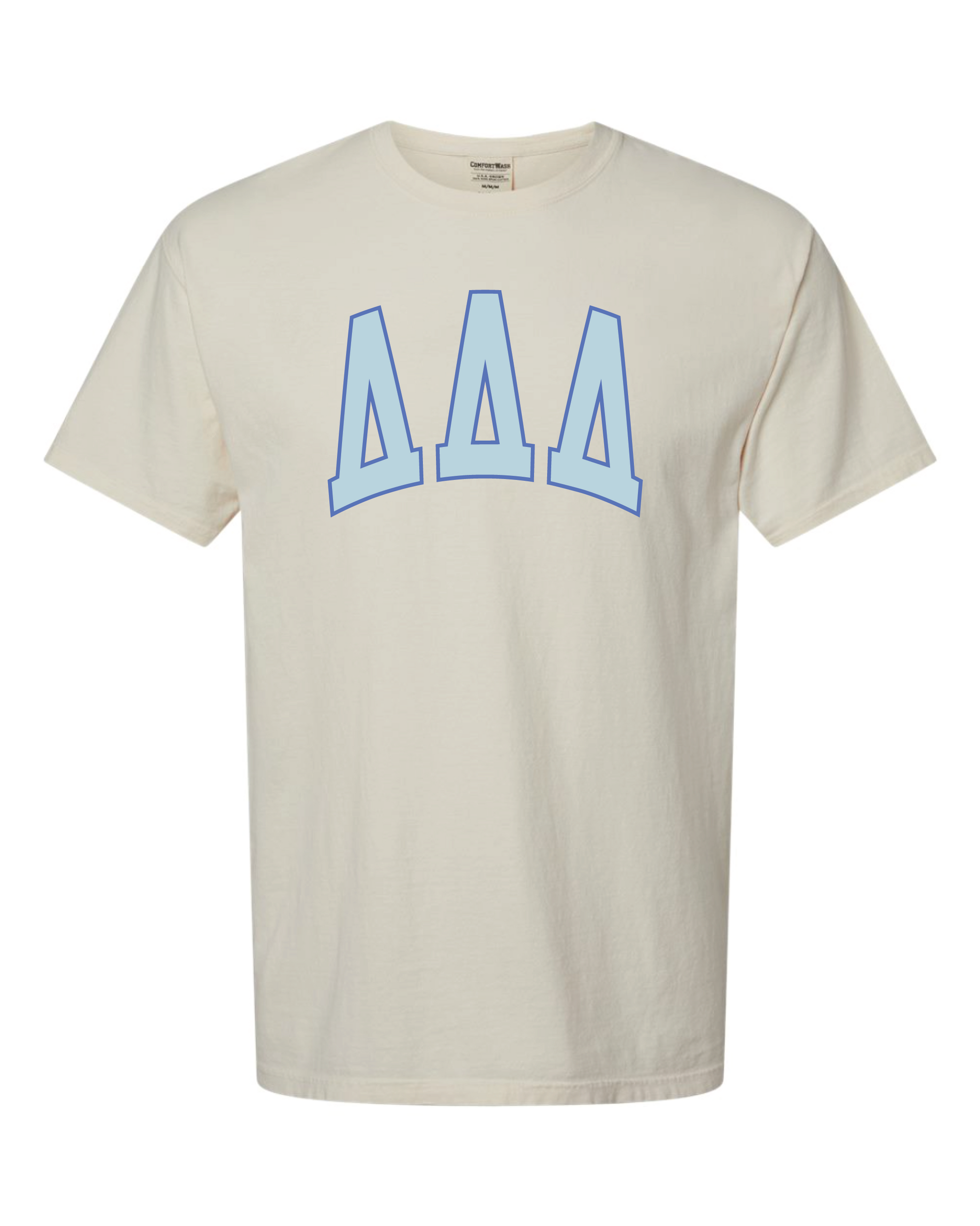 ws - Tri Delta Varsity Letters Tshirt (min 6 per sorority)