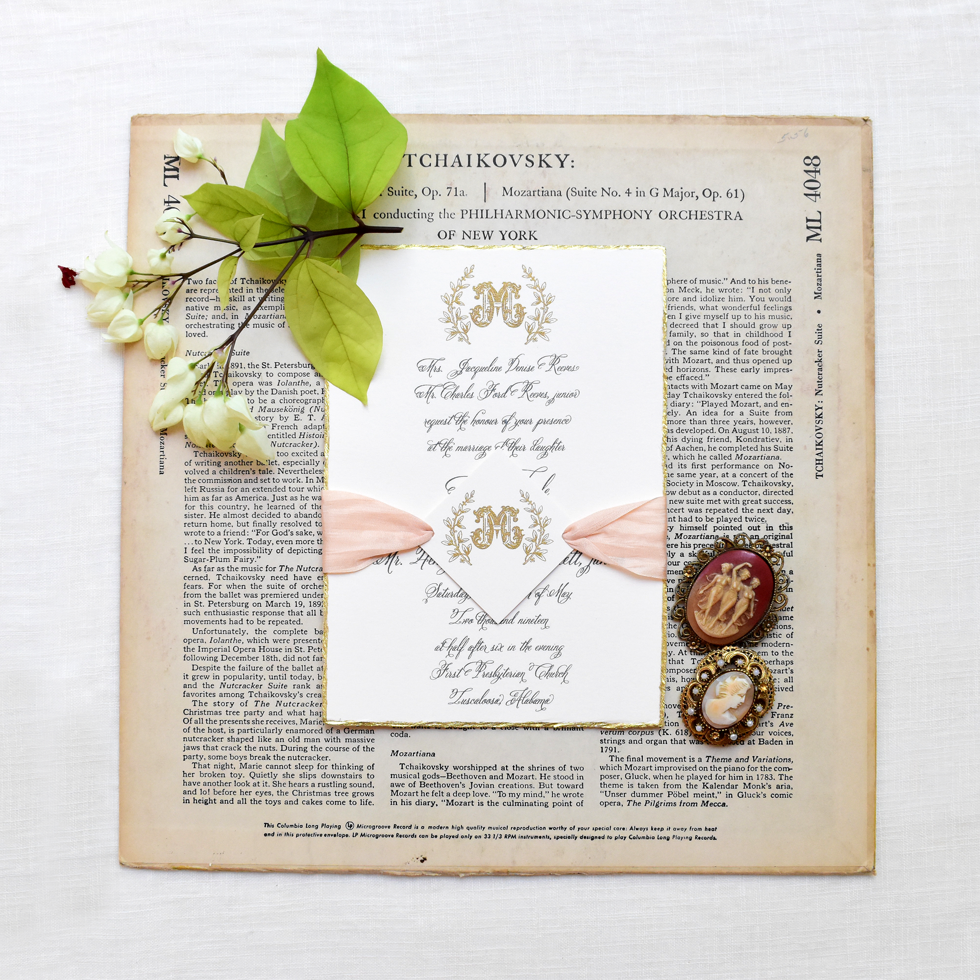 fancy wedding invitation