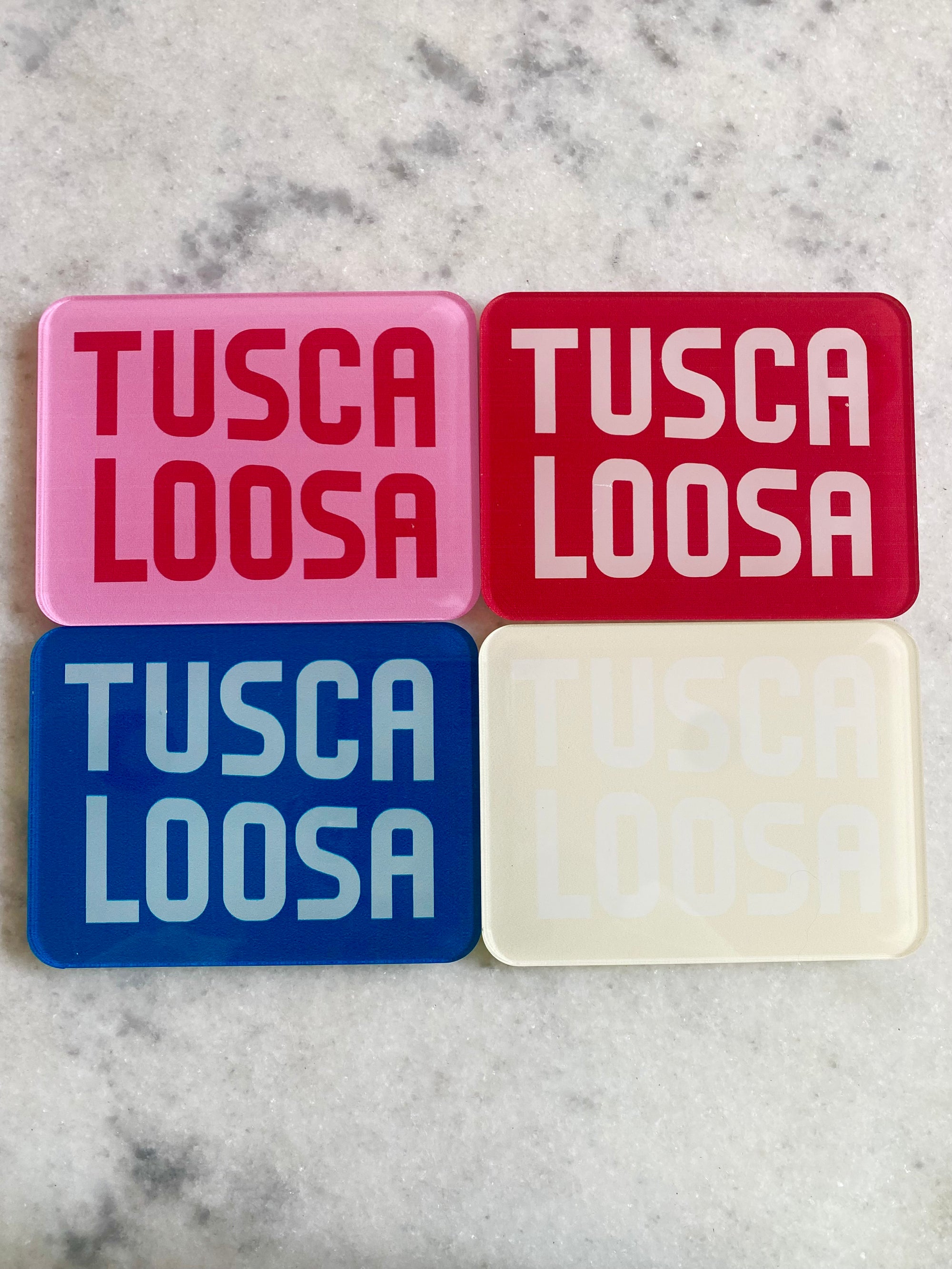 Visit Tuscaloosa: Square Acrylic Coaster
