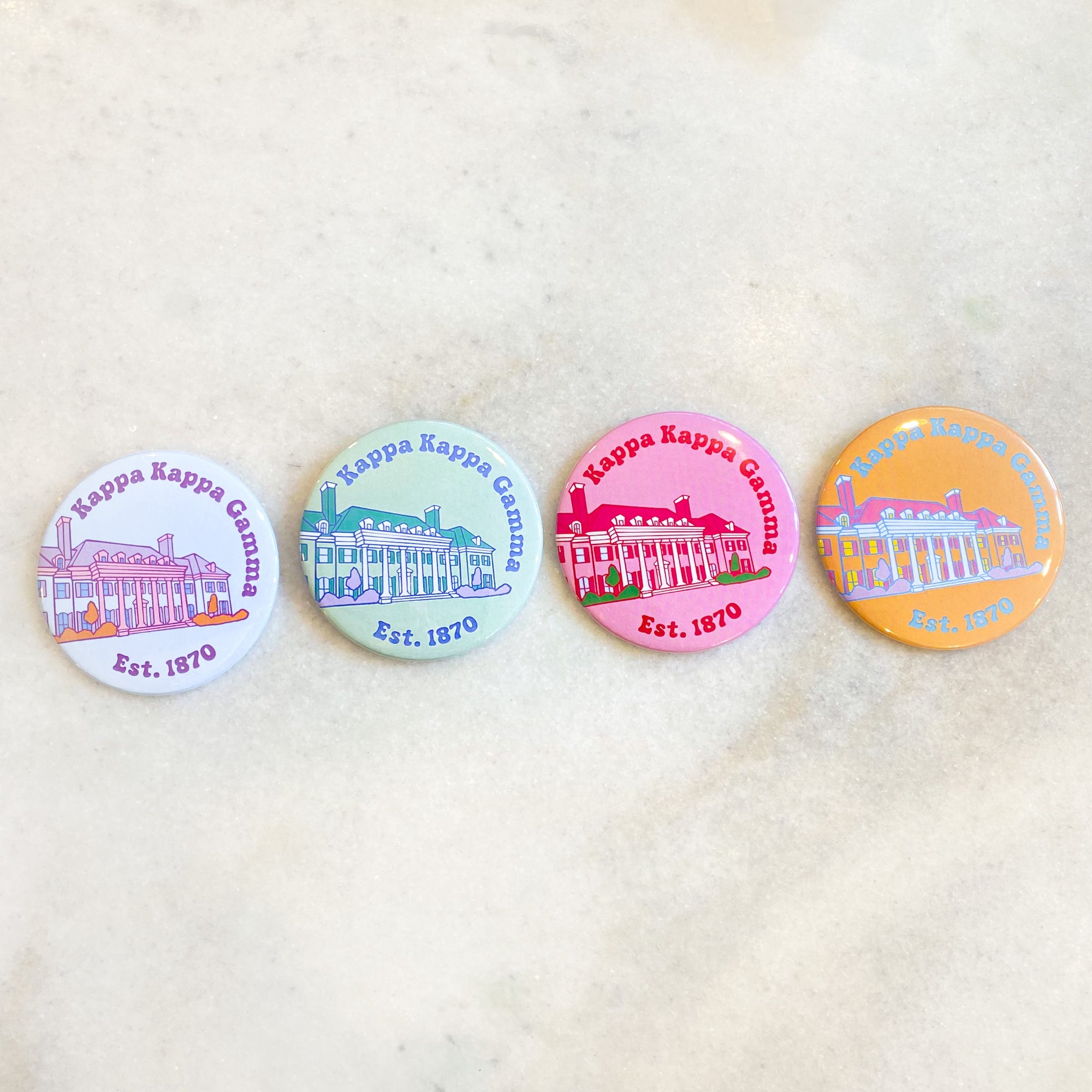 Sorority University of Alabama Houses Button