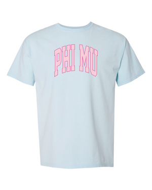 Phi Mu Varsity Letters Tshirt