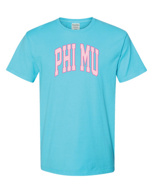 Phi Mu Varsity Letters Tshirt