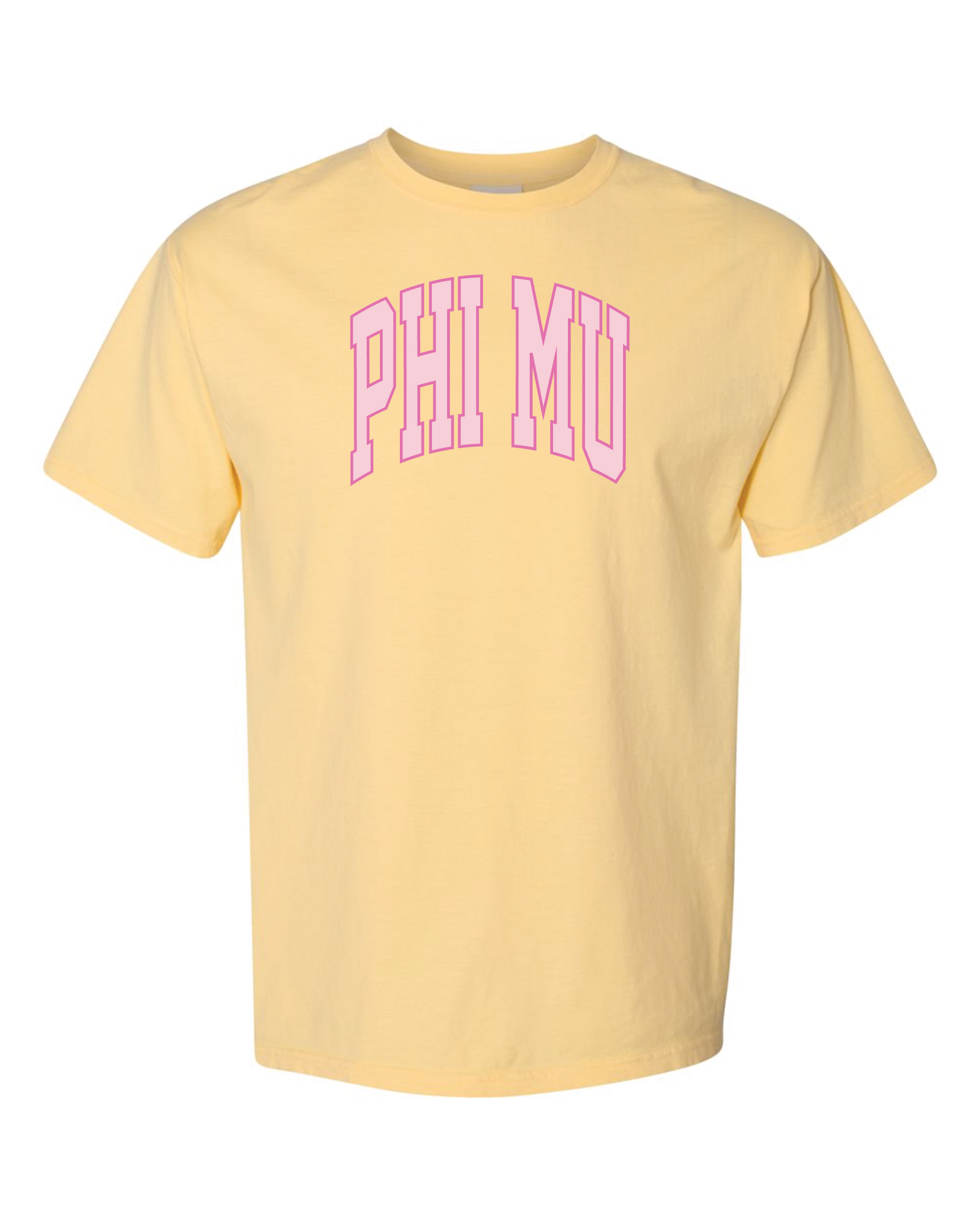 Phi Mu Varsity Letters Tshirt