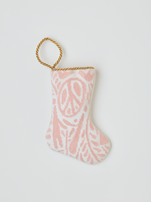 Peace Love and Joy in Pink by Sarah Watson Bauble Stockings®