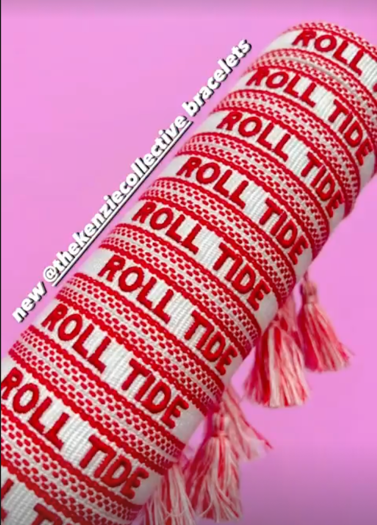 Roll Tide Tassel Bracelet