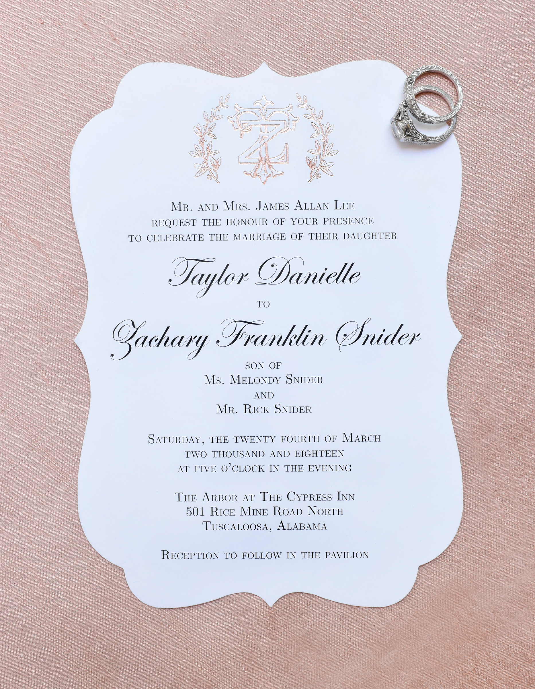 Simple Elegance Wedding Invitation
