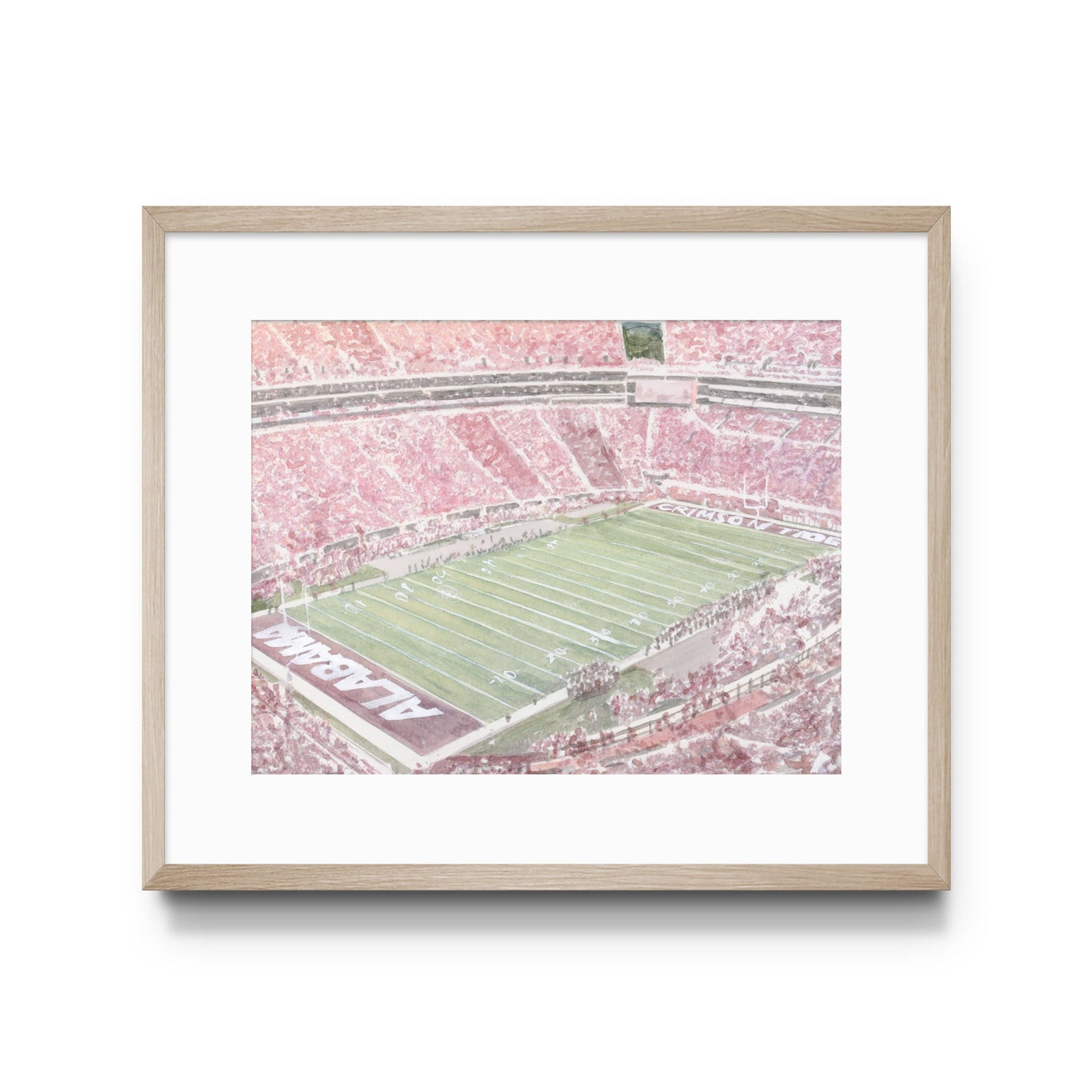 University of Alabama Bryant Denny Interior Print, Game day: 5x7