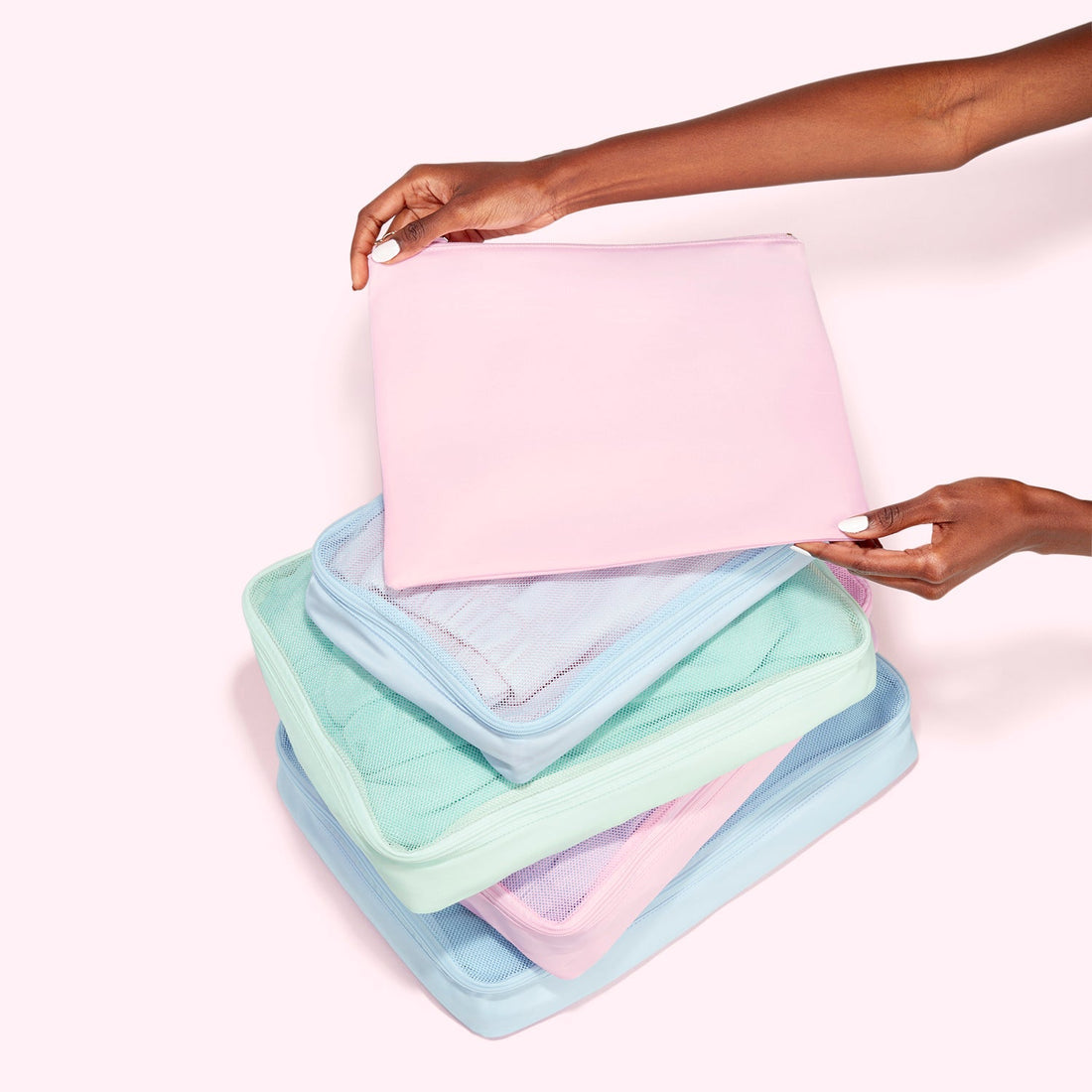 Color Block Packing Cube Set of 5