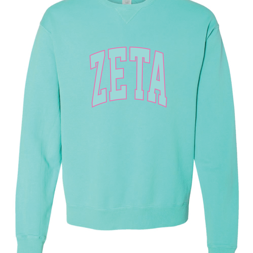 Zeta Varsity Letters Crewneck