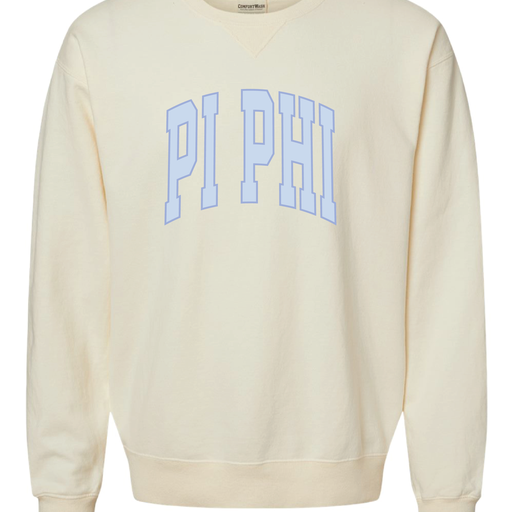 Pi Phi Varsity Letters Crewneck