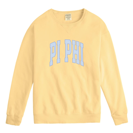 Pi Phi Varsity Letters Crewneck