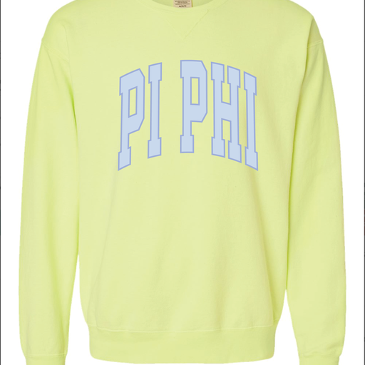Pi Phi Varsity Letters Crewneck