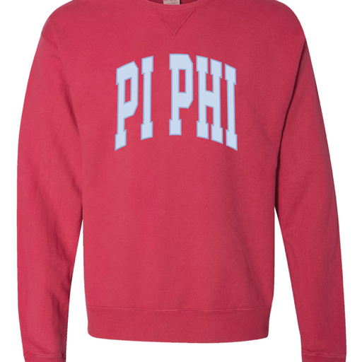 Pi Phi Varsity Letters Crewneck