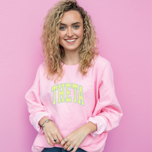 Theta Varsity Letters Crewneck