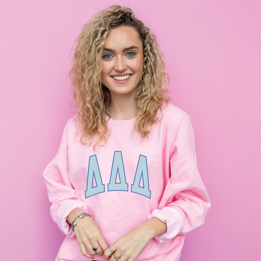 Tri Delt Varsity Letters Crewneck