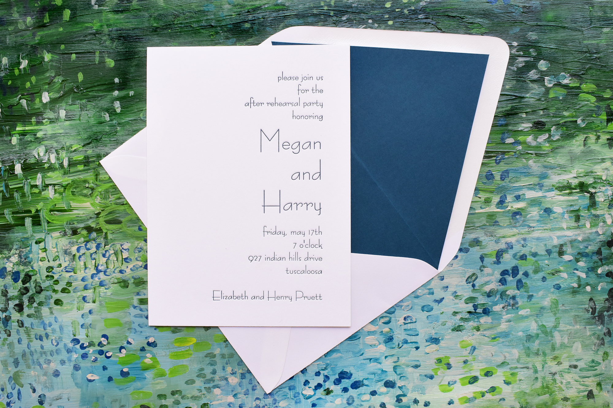letterpress invitation