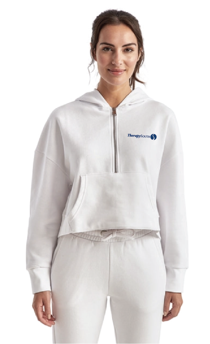 TherapySouth TriDri Ladies' Alice Half-Zip Hooded Sweatshirt